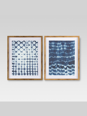 2pk Shibori Wall Art - Threshold™