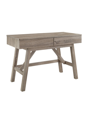 Tracey Writing Desk With Drawer Gray - Linon