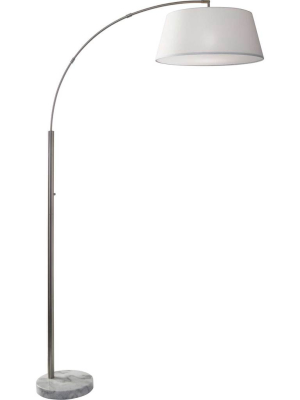 Toulon Arc Lamp Brushed Steel