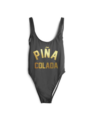 Pina Colada [swimsuit // Gold Text]