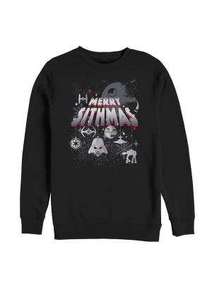 Men's Star Wars Christmas Sithmas Ornaments Sweatshirt