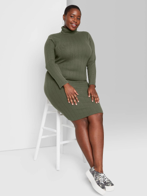 Women's Long Sleeve Knit Dress - Wild Fable™