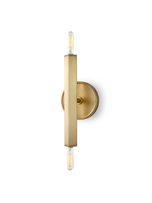 Viper Sconce (natural Brass)