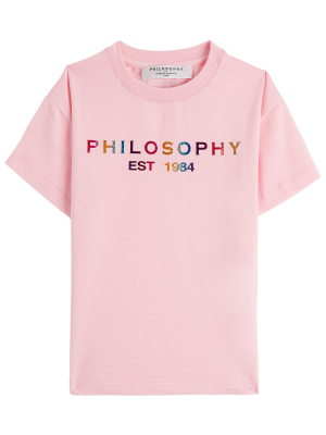 Philosophy Di Lorenzo Serafini Kids Logo Printed T-shirt