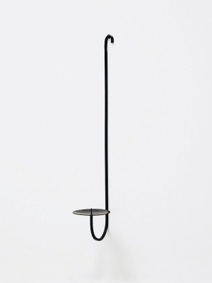 Hand Forged Iron Candle Holder - Single Arm