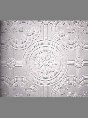 Anaglypta Premium Textured Vinyl Egon Classical Paintable Wallpaper By Burke Decor