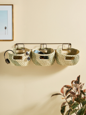 Handwoven Hanging Baskets, Set Of 3
