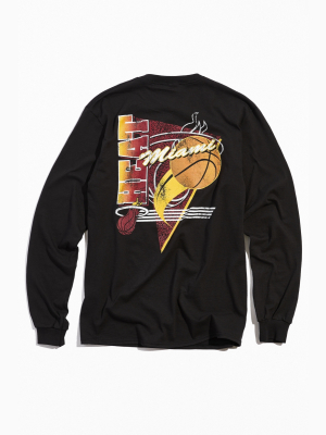 Ultra Game Miami Heat Vintage Long Sleeve Tee