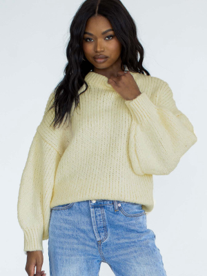 Arden Mock Neck Sweater Beige