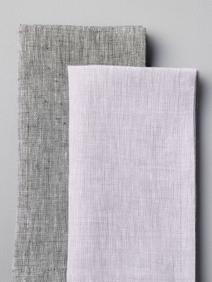 Belgian Flax Linen Melange Napkins (set Of 4)