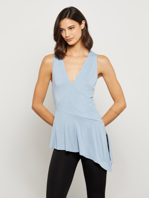 Asymmetrical V-neck Top