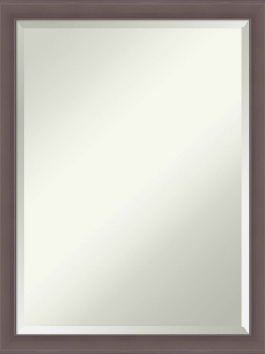 20" X 26" Urban Framed Bathroom Vanity Wall Mirror Pewter - Amanti Art