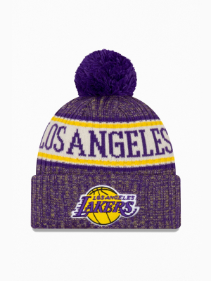 New Era Los Angeles Lakers Pom Beanie