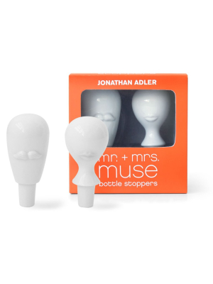 Jonathan Adler Mr. & Mrs. Muse Bottle Stopper Set