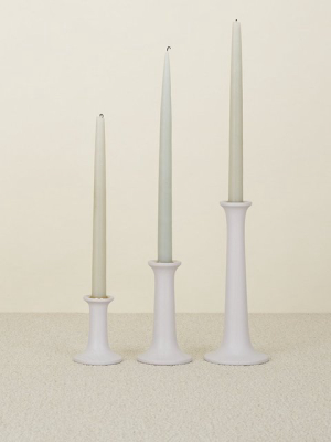 Grey Simple Wood Candle Holder