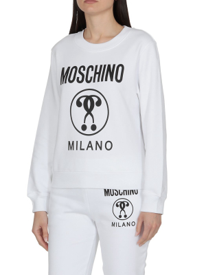 Moschino Logo Printed Crewneck Sweatshirt