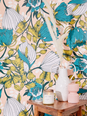 Tropical Bloom Removable Wallpaper
