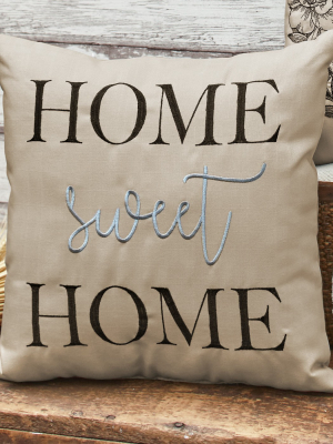 Lakeside Home Sweet Home Decorative Accent Pillow - Sentiment Furniture Accent