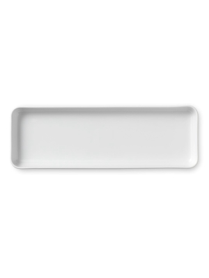 White Fluted Plain Serving Dishes