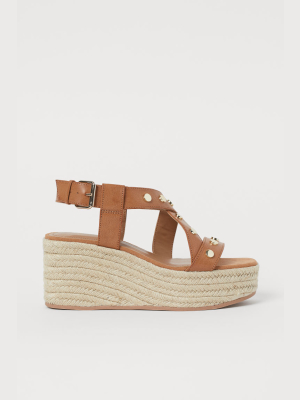 Wedge-heeled Sandals