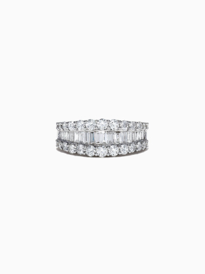 Effy Classique 14k White Gold Diamond Band Ring, 1.55 Tcw