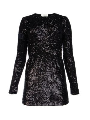 Saint Laurent Sequins Mini Dress