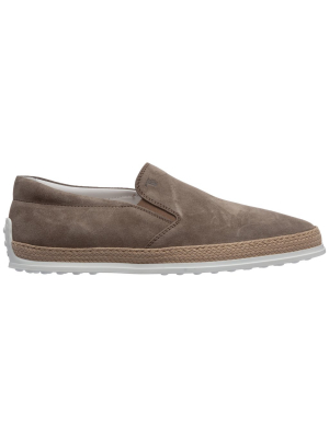 Tod's Round Toe Slip-on Sneakers