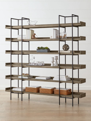 Beckett Grey Wash 6-high Shelf