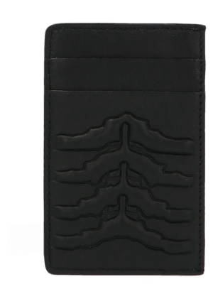 Alexander Mcqueen Embossed Rib Cage Cardholder