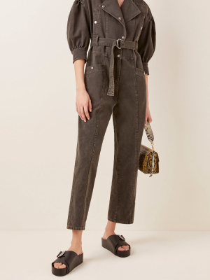 Idum Belted Denim Jumpsuit