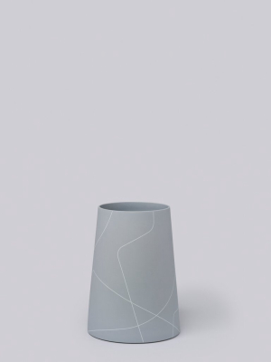 Middle Kingdom Tall Wide Porcelain Cone - Ash