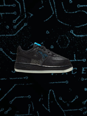 Nike Air Force 1 (td) - Black/light Blue Fury