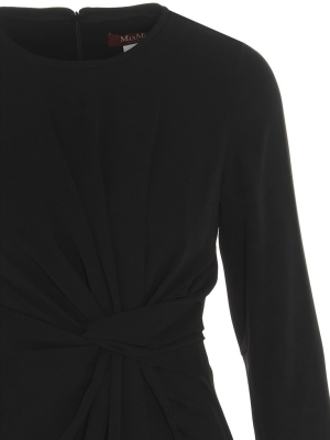 Max Mara Studio Long-sleeve Midi Dress