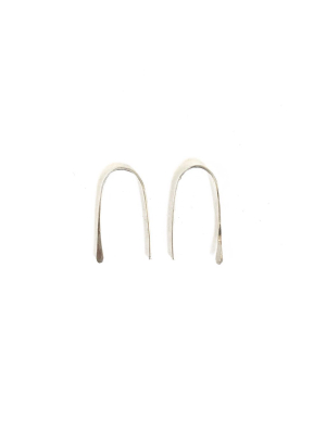 U-turn Earring- Sterling Silver