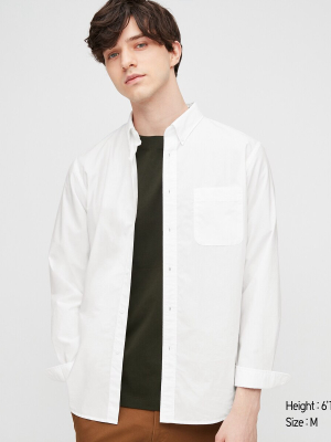 Men Extra Fine Cotton Broadcloth Long-sleeve Shirt