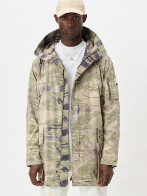 Military Parka / Washed Tiger Camo