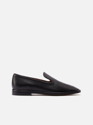 Olympia Loafers, Black Lamb