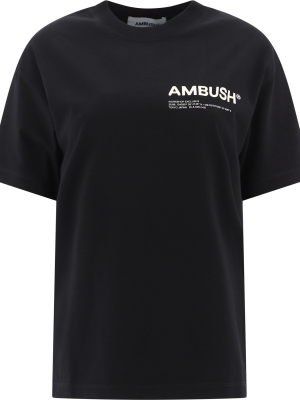 Ambush Logo Printed Crewneck T-shirt