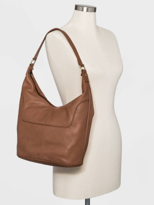 Bolo Soft Mello Pebble Leather Hobo Handbag