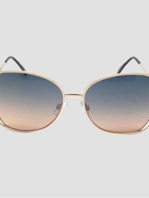 Women's Square Sunglasses - A New Day™ Gold