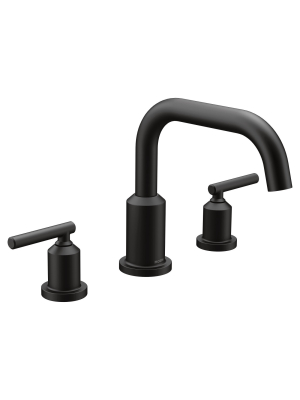 Moen T961 Gibson Widespread Deck Mounted Roman Tub Filler Trim With Two Handles -