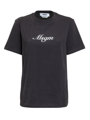 Msgm Logo Print T-shirt