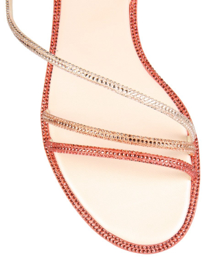 René Caovilla Embellished Strap Sandals