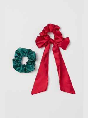 2-pack Satin Scrunchies