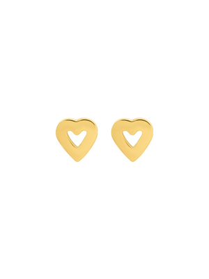 Mini Open Heart Studs