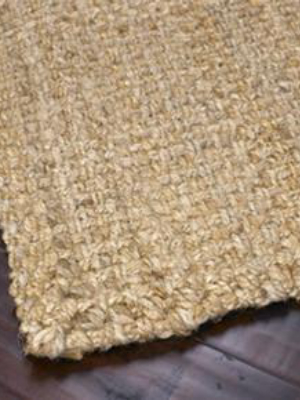 Jute Woven Collection Area Rug In Brown