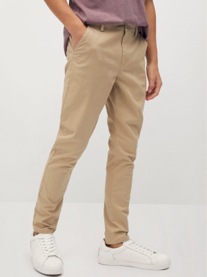 Straight Cotton Pants