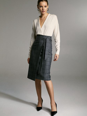 Karl Wool Cashmere Skirt