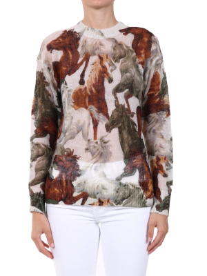 Kenzo Floral Print Knit Jumper