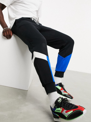 Puma Mcs Sweatpants In Black And Blue